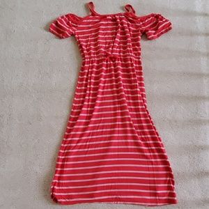 Red Striped Dress